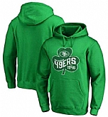 Men's San Francisco 49ers Pro Line by Fanatics Branded St. Patrick's Day Paddy's Pride Pullover Hoodie Kelly Green FengYun,baseball caps,new era cap wholesale,wholesale hats